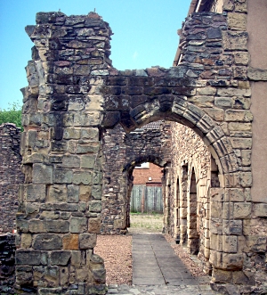 Original arched doorway