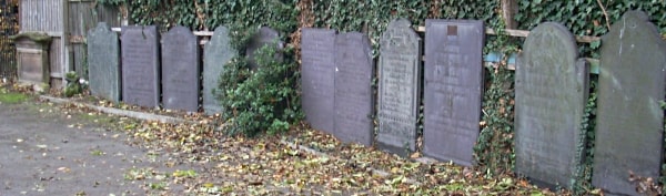 row of gravestones